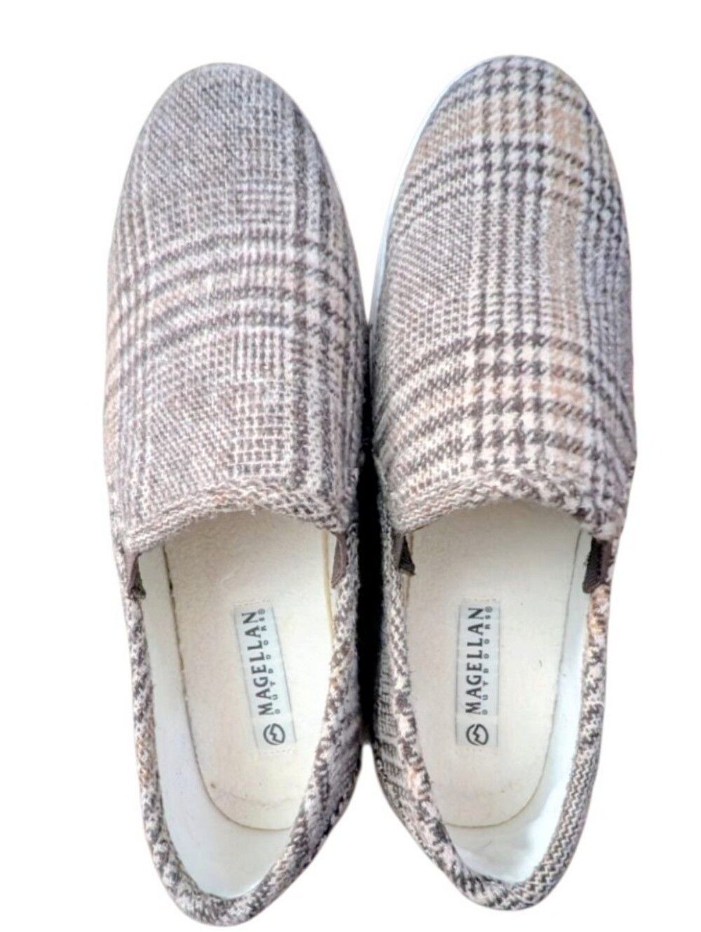 Magellan Plaid Slip-On Loafer Preppy Academia Sneakers Grandpa Core Women's Sz 9